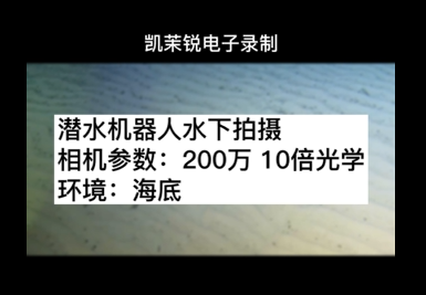  潛水機(jī)器人水下拍攝